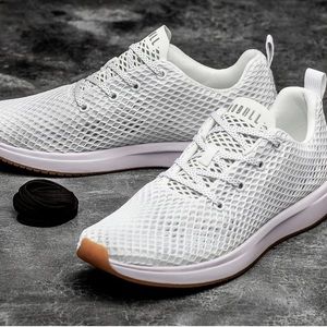 No Bull white mesh runners